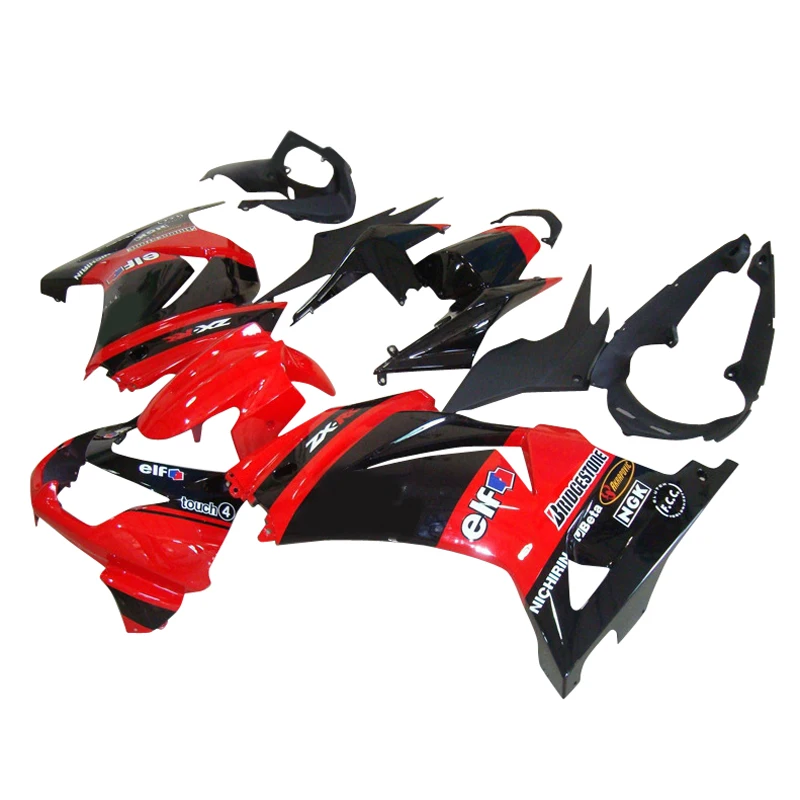 

Customize road racing fairings kit for Kawasaki 2008 2010 2014 Ninja 250 EX250 08 11 14 ZX 250R red black injection fairing kits