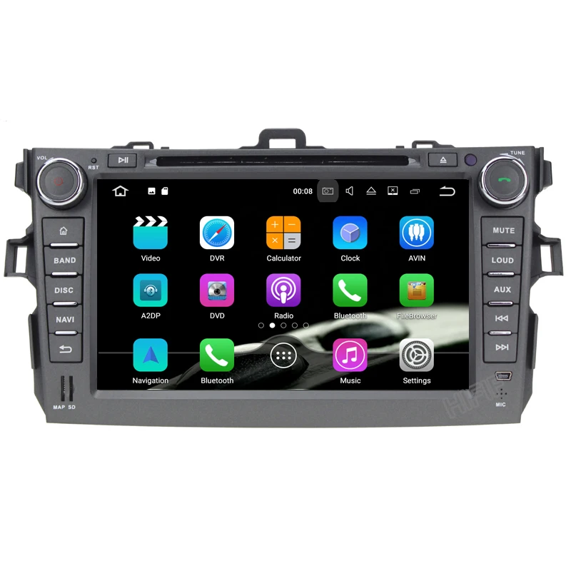 IPS 4 + 32G Android 8 0 Рулевое колесо для Toyota Corolla 2008 Octa Core автомобильный DVD-плеер