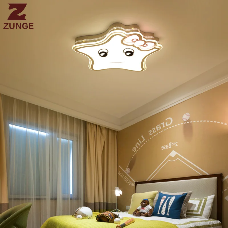 kids bedroom ceiling lamp girls room boy light led star lights child lighting fixtures modem study children ZUNGE | Лампы и освещение