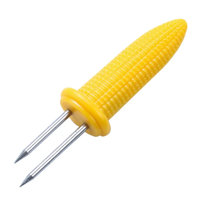6x Stainless Steel Corn On The Cob Skewers Sweetcorn Holder Easy Grip Prongs DIY | Дом и сад