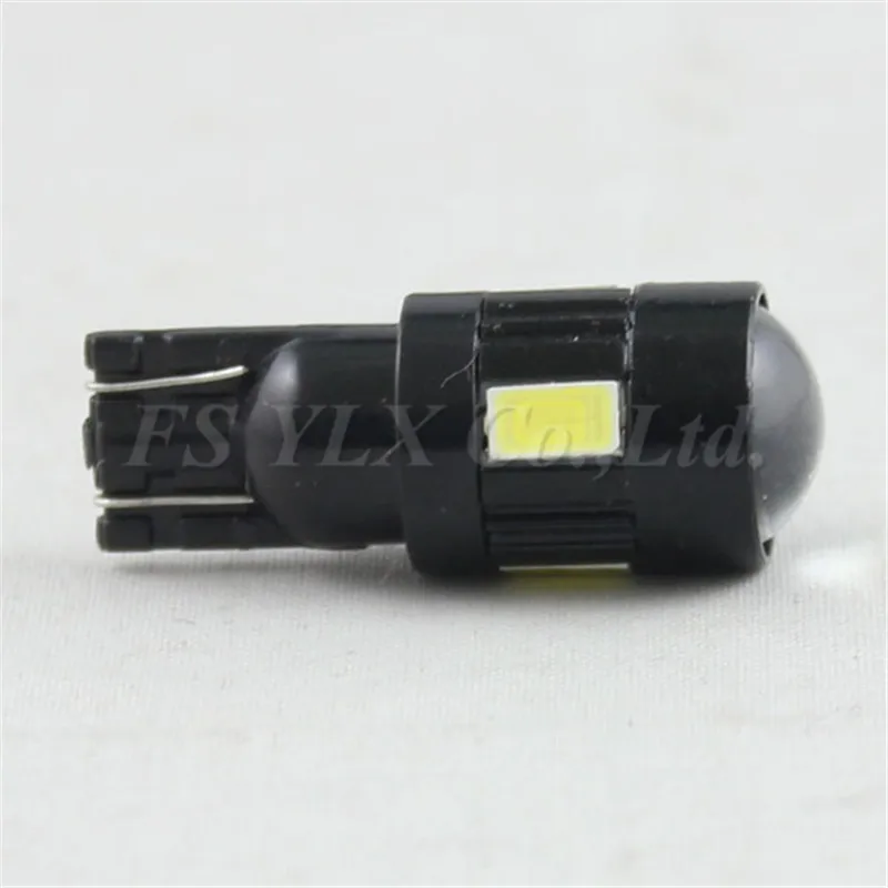 FSYLX 10 шт. T10 W5W 168 194 SMD без ошибок Светодиодные клиновидные боковые лампочки для
