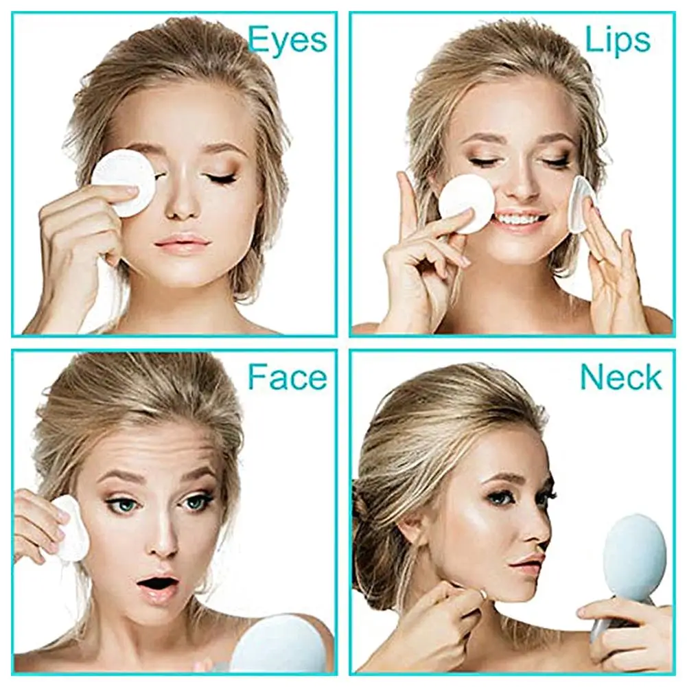 Многоразовые ватные прокладки 10 шт. средство для снятия макияжа лица двухслойные