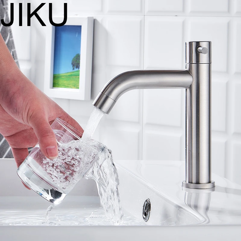 JIKU Лучшая Продажа кран для раковины ванной комнаты с одной ручкой кухонный из