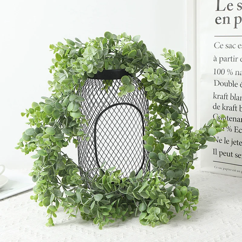 Полезный Искусственный завод ротанга Пластиковые листья эвкалипта лозы