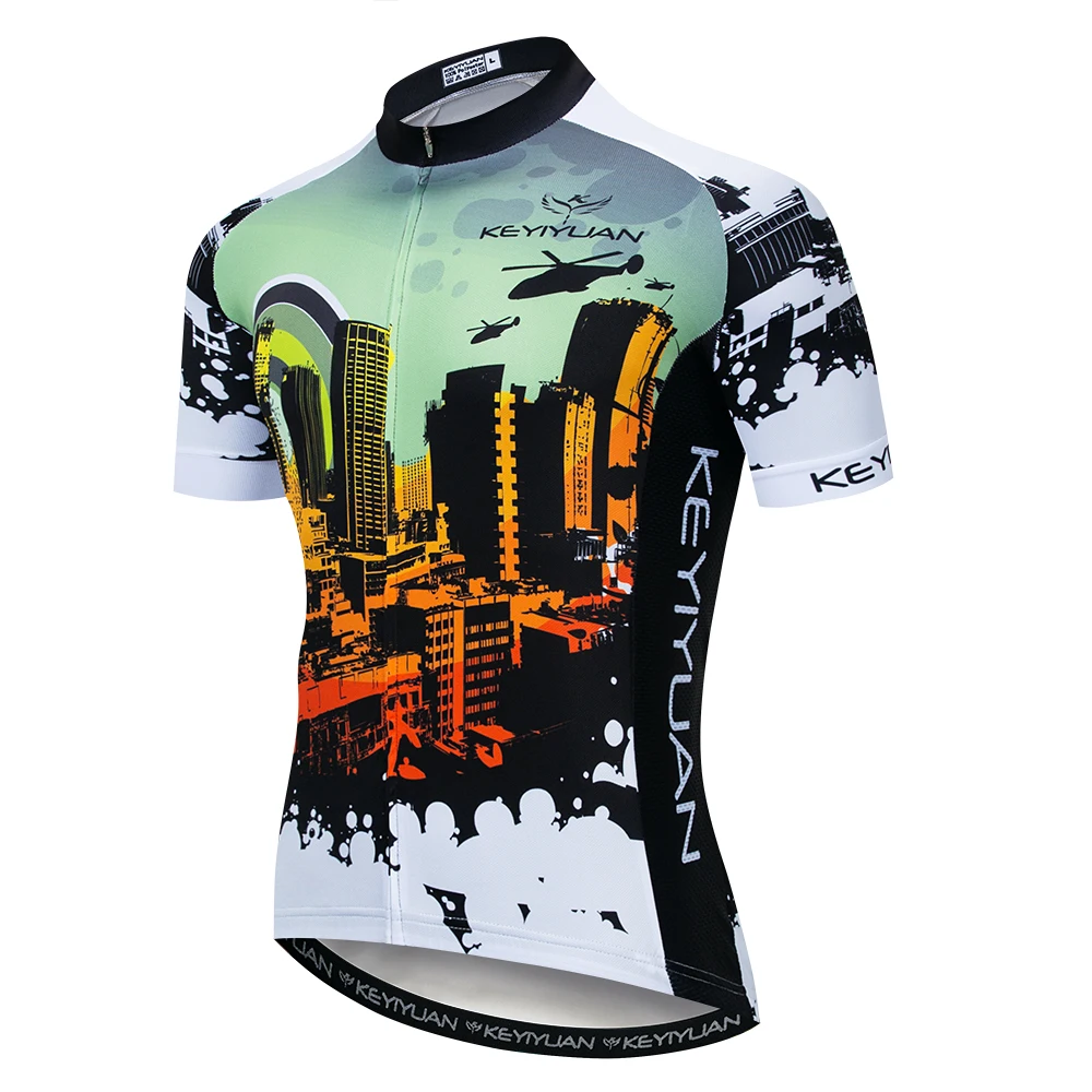 Keyiyuan одежда для велоспорта Джерси мужчин новинка 2019 с коротким рукавом MTB и