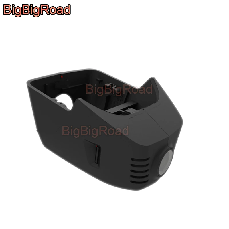 BigBigRoad автомобильный Wifi DVR видео рекордер видеорегистратор камера для Volkswagen Tayron Tiguan/Tiguan L FHD 1080P широкоугольный - Название цвета: Black Single Camera