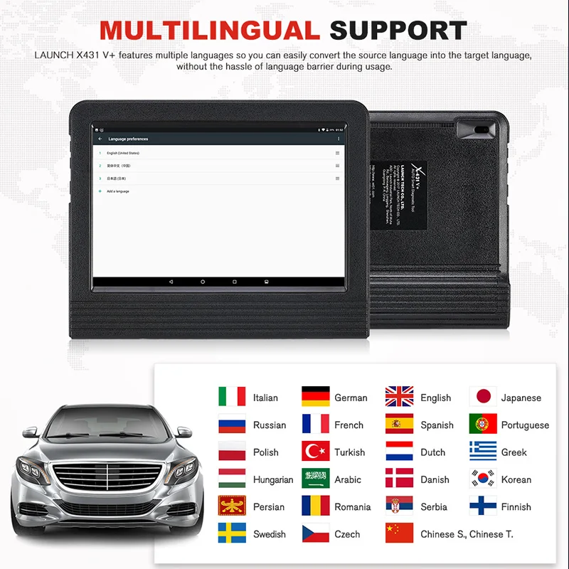 Сканер launch X431 V+ V plus 10 полная система зажигания диагностический инструмент OBD2 сканер ключ ECU кодирование pk launch x431 pro pro3