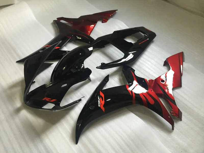 Комплект обтекателей для мотоцикла YZFR1 02 03 YZF R1 2002 2003 yzfr1 YZF1000 Горячий красный