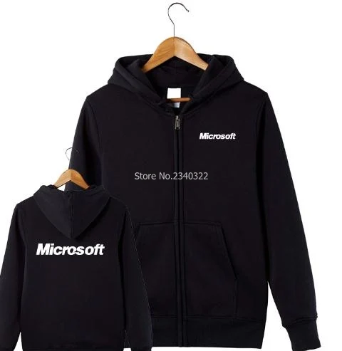 S~XXXL size colours Men and woman's zipper long-sleeved it fans microsoft sweatshirts new arrived autumn winter jackets coats | Мужская