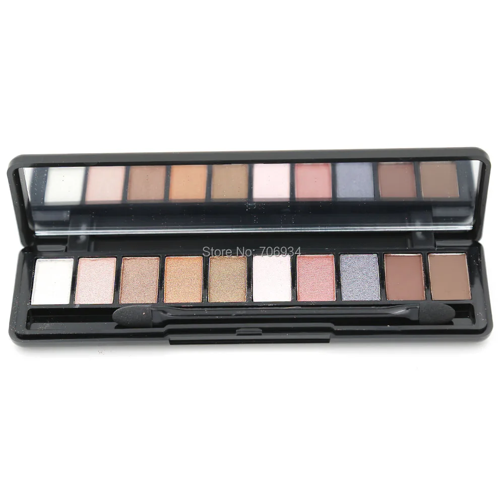 Палетка теней для век шоколадных мерцающие 1 шт. 10 цветов бриллиантовые тени|eye