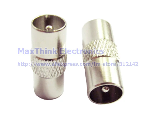 ТВ разъем штекер к штекеру Джек адаптер PAL папа мужчине соединитель муфты 6 шт.