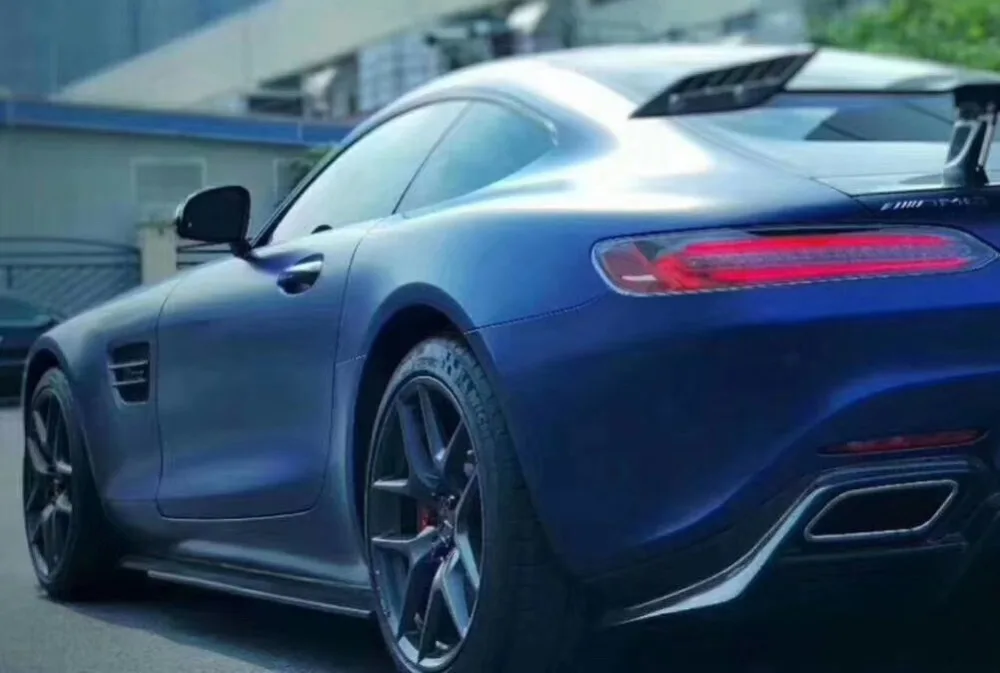 GT GTS спойлер для боковых юбок из углеродного волокна Mercedes Benz AMG 2015 2018|Обвесы| |