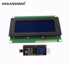 1 шт. ЖК-дисплей 2004 + I2C 2004 20x4 2004A синийзеленый экран HD44780 символьный ЖКw IICI2C последовательный интерфейс модуль адаптера