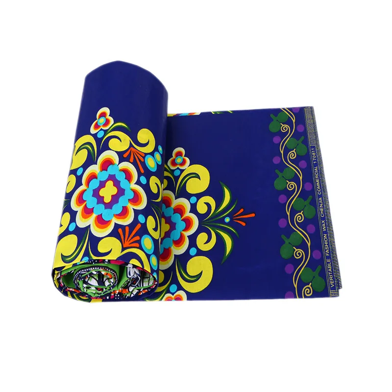 6 yard /lot Manufacturers Direct Sale of Batik Printed Cloth for African National Garments african wax fabric ankara | Дом и сад