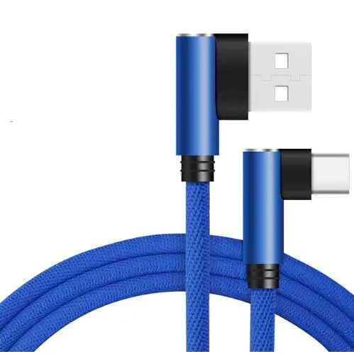 Egeedigi 25 см короткий Usb кабель двойной 90 градусов для iphone зарядное устройство Шнур быстрой зарядки для iphone xs max 8 7 6s plus 5S провод кабель - Цвет: Blue