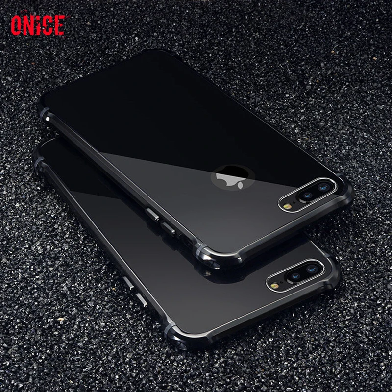 Алюминиевый металлический чехол для iPhone 7 Plus 6 6s 8 X 10 роскошный зеркальный