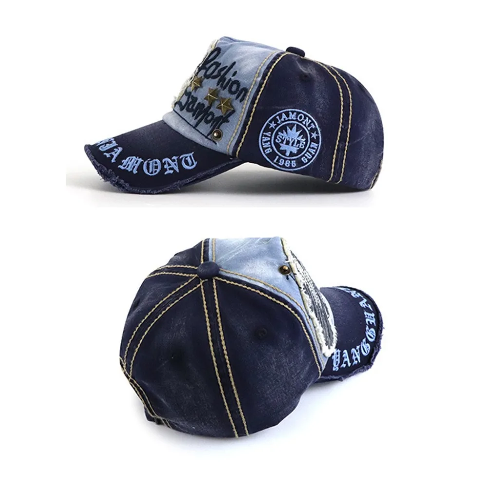 Мода унисекс Симпатичные Бейсбол Кепки Винтаж Snapback кепки бейсболки с вышитой