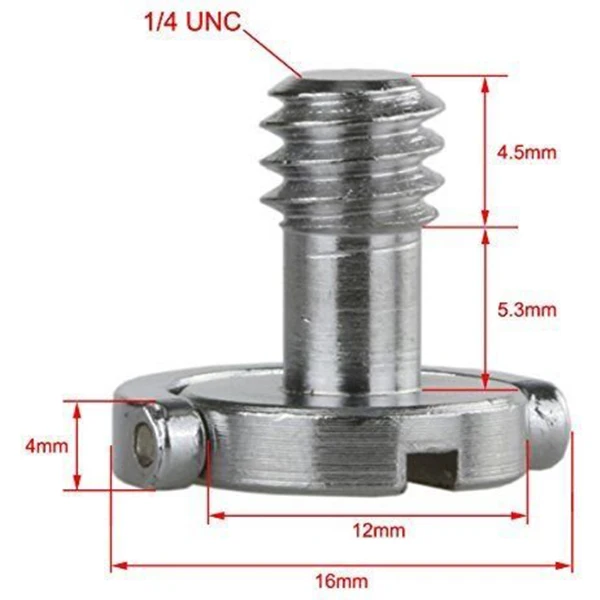 SHGO-10x D-Ring 1/4inch Mounting Mount Screw Thread for Camera Tripod Monopod Quick Release QR | Обустройство дома