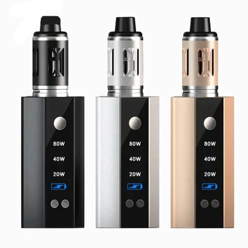 20 шт./лот 80 Вт Vape комплект 2200 мАч батарея 3 0 2 мл танк атомайзер 510 нить большой