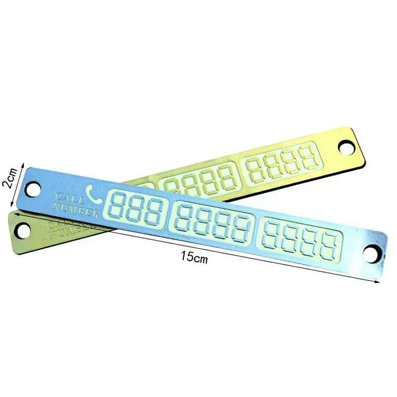 1 pcs Telephone Number Card Temporary Car Parking Notification Night Luminous Stickers Exterior Accessories | Автомобили и
