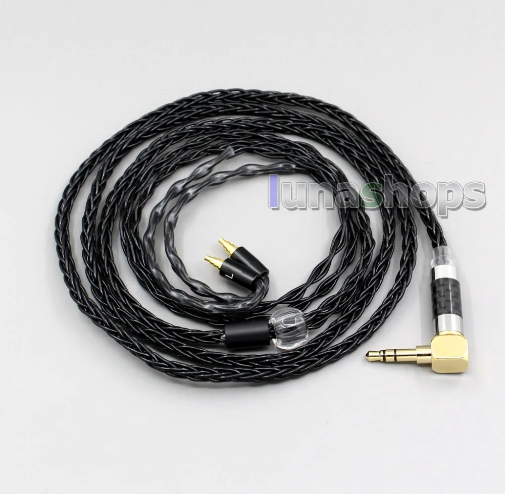 LN006355 XLR сбалансированный 3 5 мм 2 8 жильный посеребренный кабель для наушников