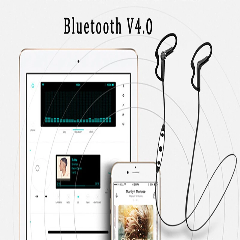 LemonMan BH1521 наушники спортивные bluetooth с крючком беспроводные 4 0 Беспроводная Bluetooth