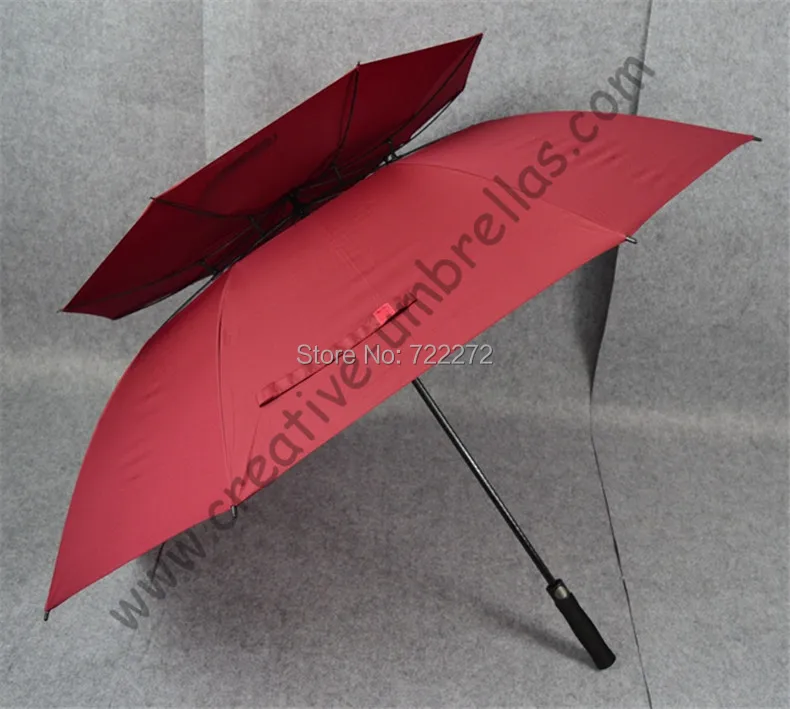 Прямые антистатические зонты для гольфа 2 шт./лот настоящая двухслойная