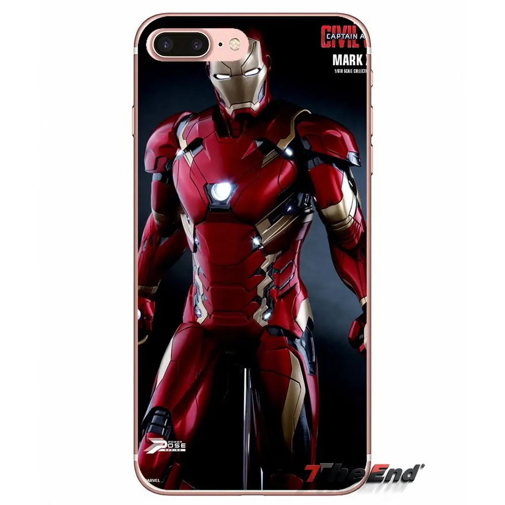 For Huawei G7 G8 P7 P8 P9 Lite Honor 4C 5X 5C 6X Mate 7 8 9 Y3 Y5 Y6 II 2 Pro 2017 Iron Man and Captain America TPU Soft Case | Мобильные