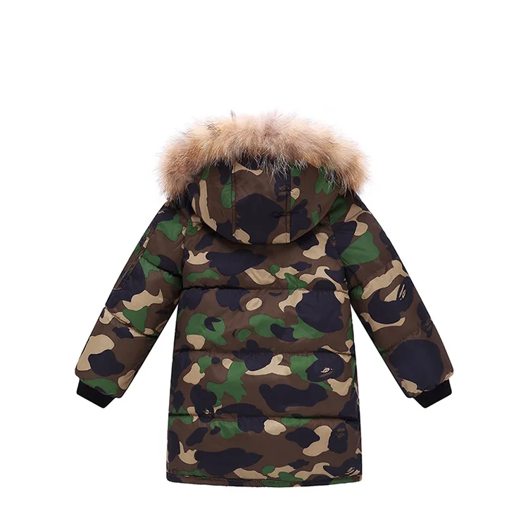 2008 New Children's Down Cotton Clothing Camouflage Collar Removable Thickened Warm Fashion Coat |