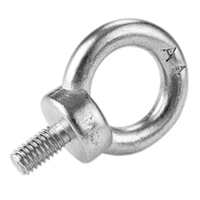 1pc m6 marine grade 316 stainless steel eyebolt lifting eye bolts ring screw loop hole bolt for cable rope lifting boats fitting