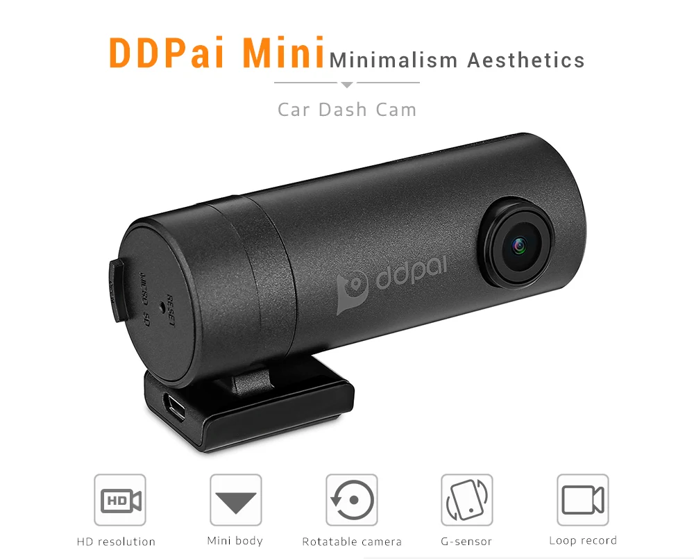 Новый ddpai Мини Wi Fi Видеорегистраторы для автомобилей 1080 P FHD Ночное видение