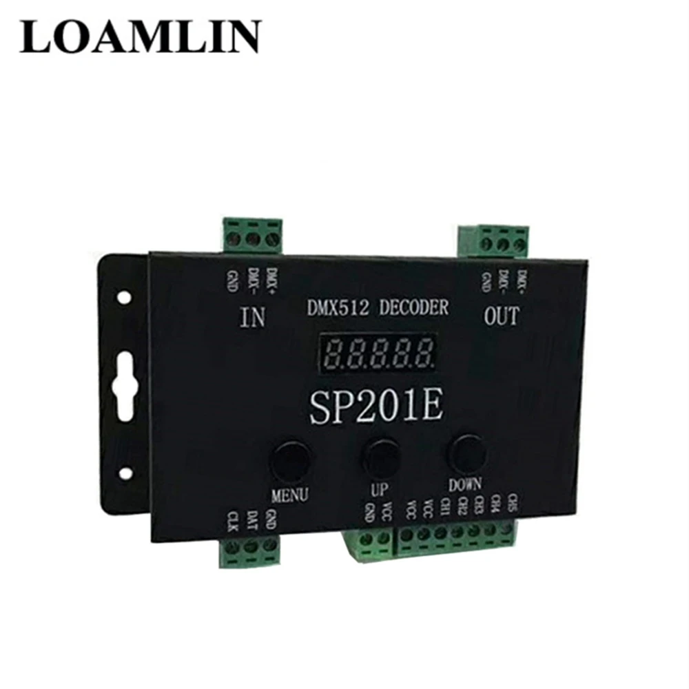 Контроллер декодера SP201E DMX512 фотографический выход WS2812B UCS1903 TM1804|Контролеры RGB| |