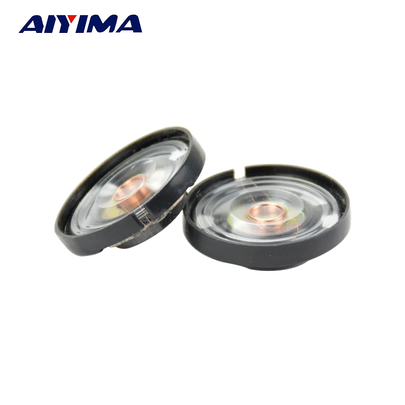 AIYIMA 20 шт. мини портативные DIY Аудио наушники Колонки 21 мм 8 Ом 0 25 Вт игрушечная