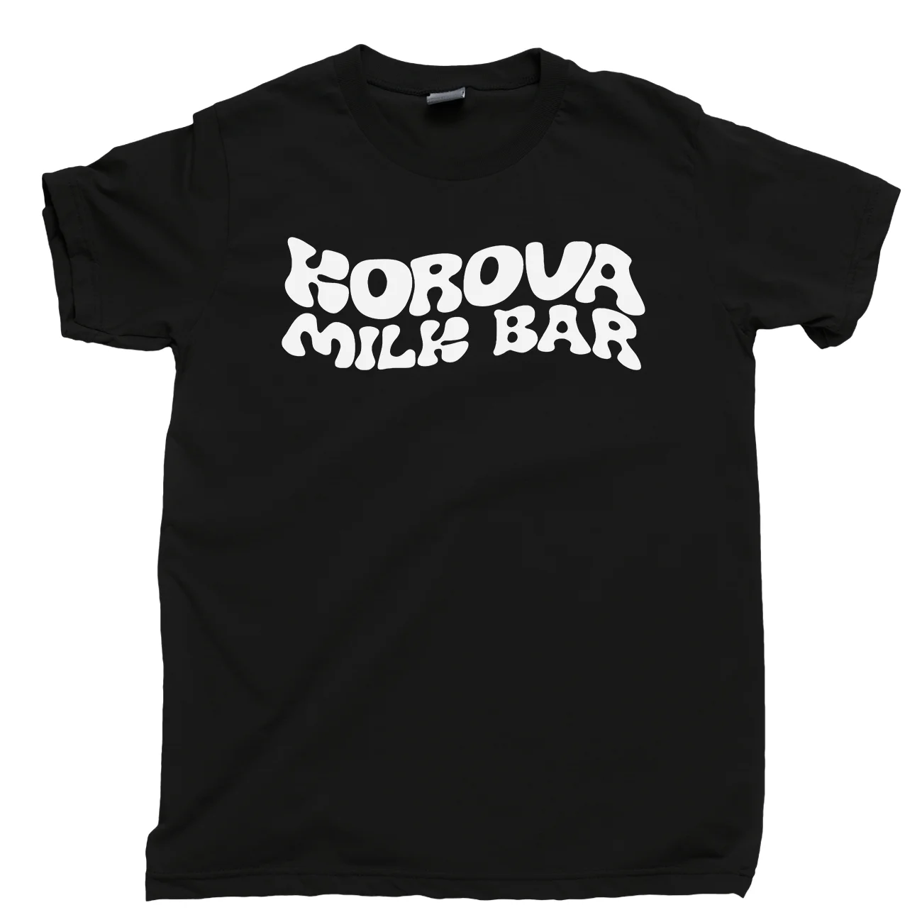 Мужская футболка с часами Korova Milk Bar оранжевая со Стэнли Кубриком молоко плюс