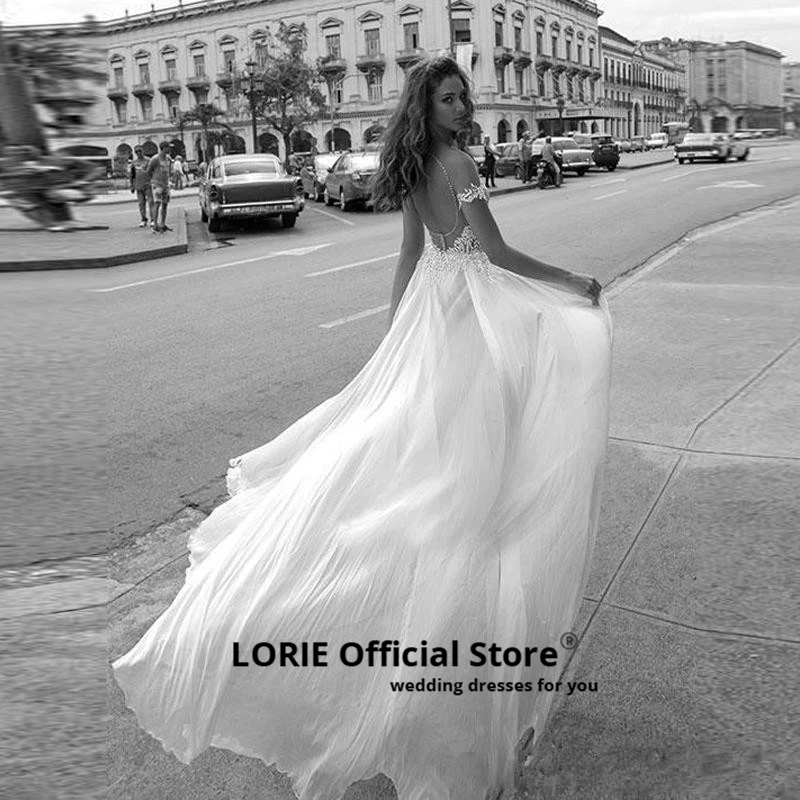 LORIE свадебное платье трапециевидной формы с кружевной аппликацией и двойным