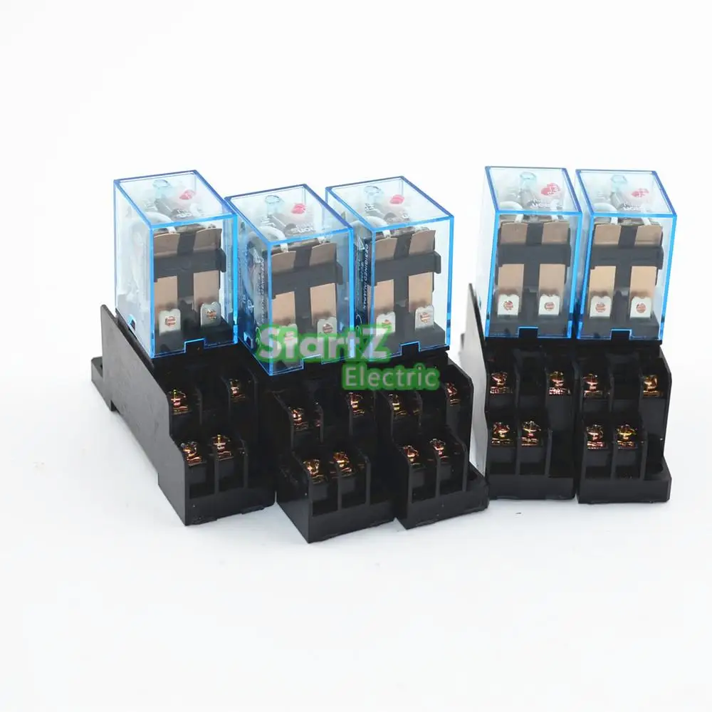 5 шт. реле LY2NJ 220/240 в AC маленькое 10А 8PIN катушка DPDT с гнездом|relay remote|relay bandrelay electronic |