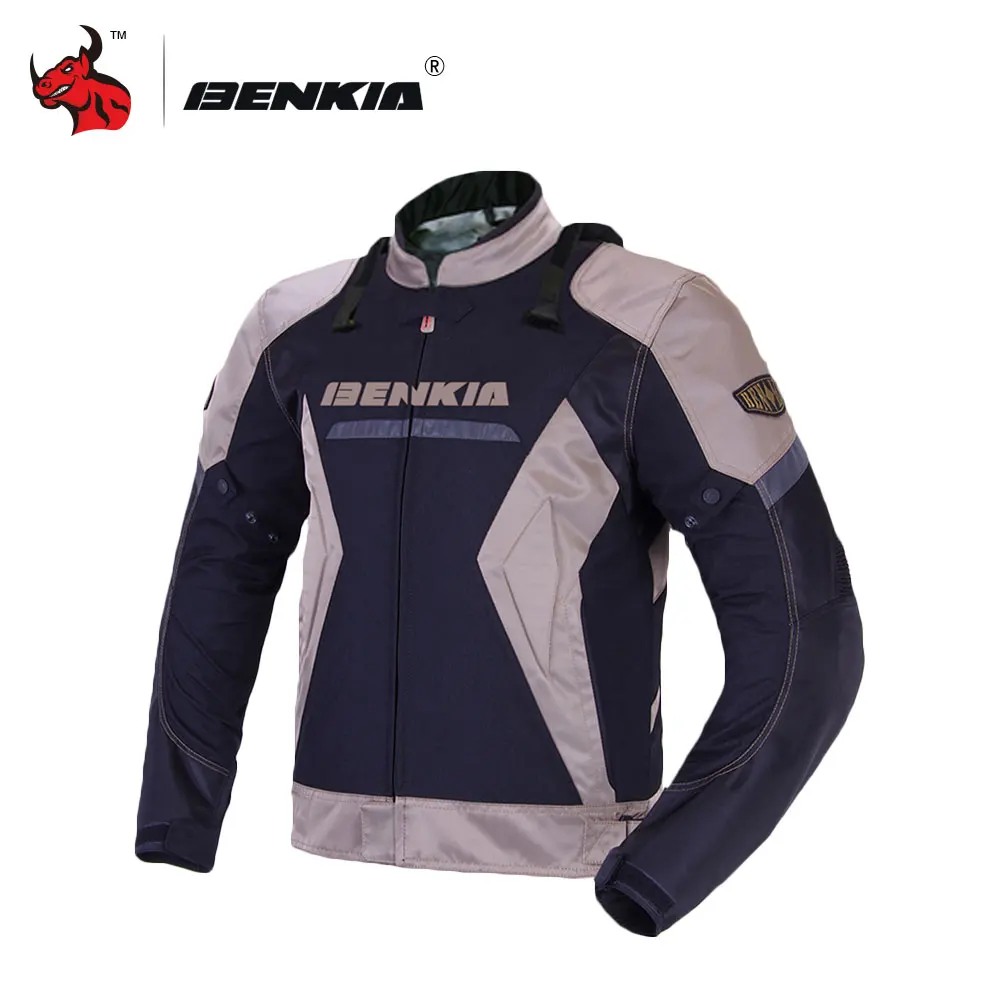 BENKIA Men Motorcycle Textile Jacket Black Racing Winter Detachable Warm Liner | Автомобили и мотоциклы