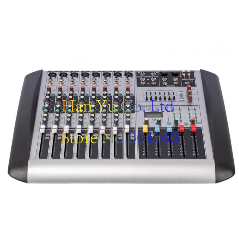 Профессиональный 8-канальный микрофонный микшер с эффектом DSP pure station HX802 USB