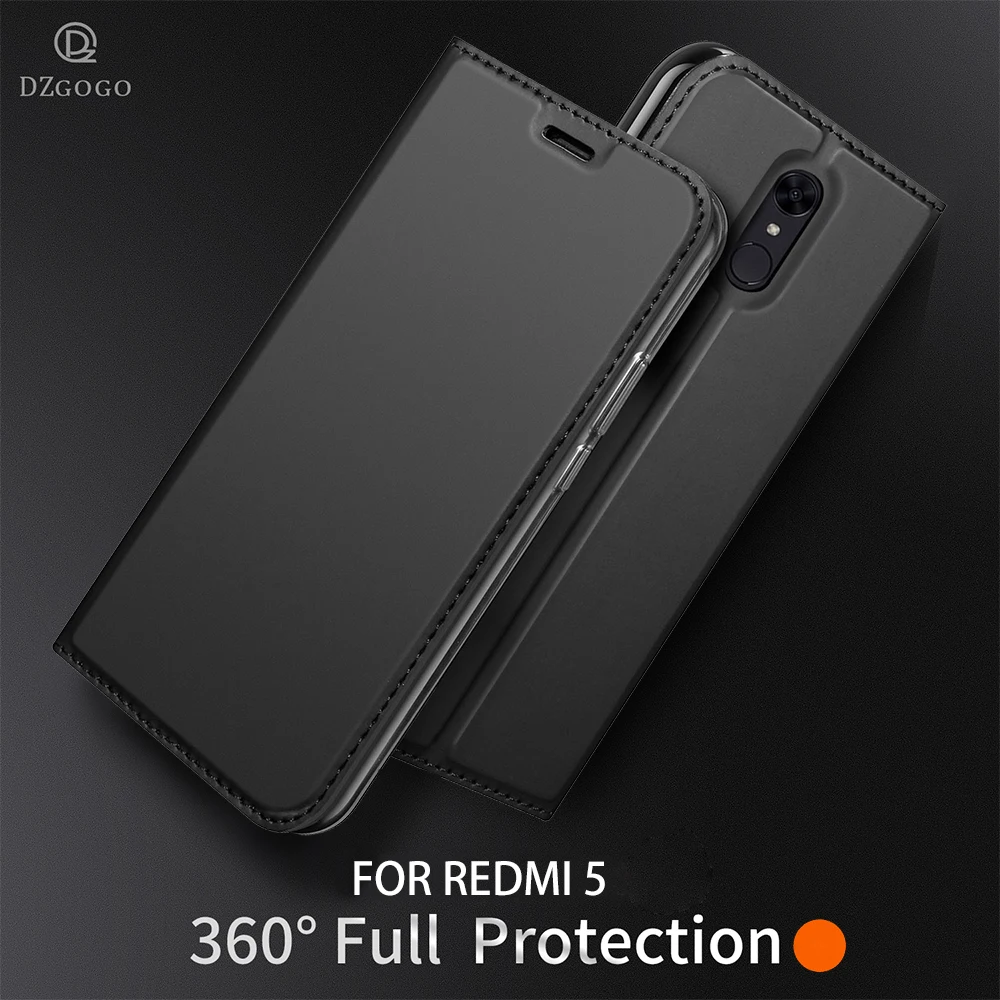 Чехол DZGOGO для XIAOMI Redmi 5 кожаный чехол бумажник с адсорбцией xiaomi полностью защитный