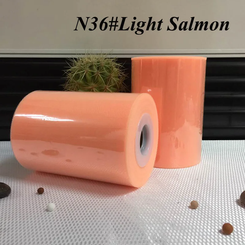 40 цветов нейлоновый тюлевый рулон 100 ярдов(также - Цвет: Light salmon