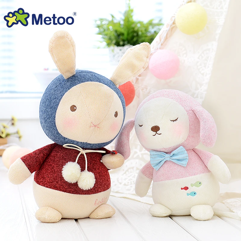 Metoo собака плюшевый кролик игрушка детей Kawaii кукла ручной работы животного