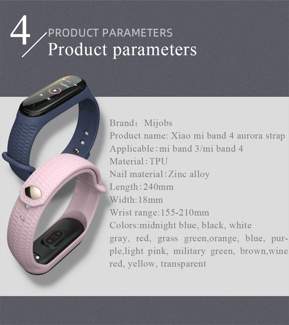 Силиконовый браслет mi jobs mi Band 4, ремешок для Xiaomi mi, 3 ремешка, аксессуары для браслетов, ремешок 3, Смарт-часы mi Band 4, ремни