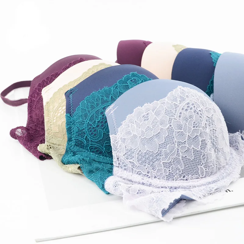 Модные пикантные Кружево бюстгальтера Push Up Белье Для женщин Нижнее Бельё для