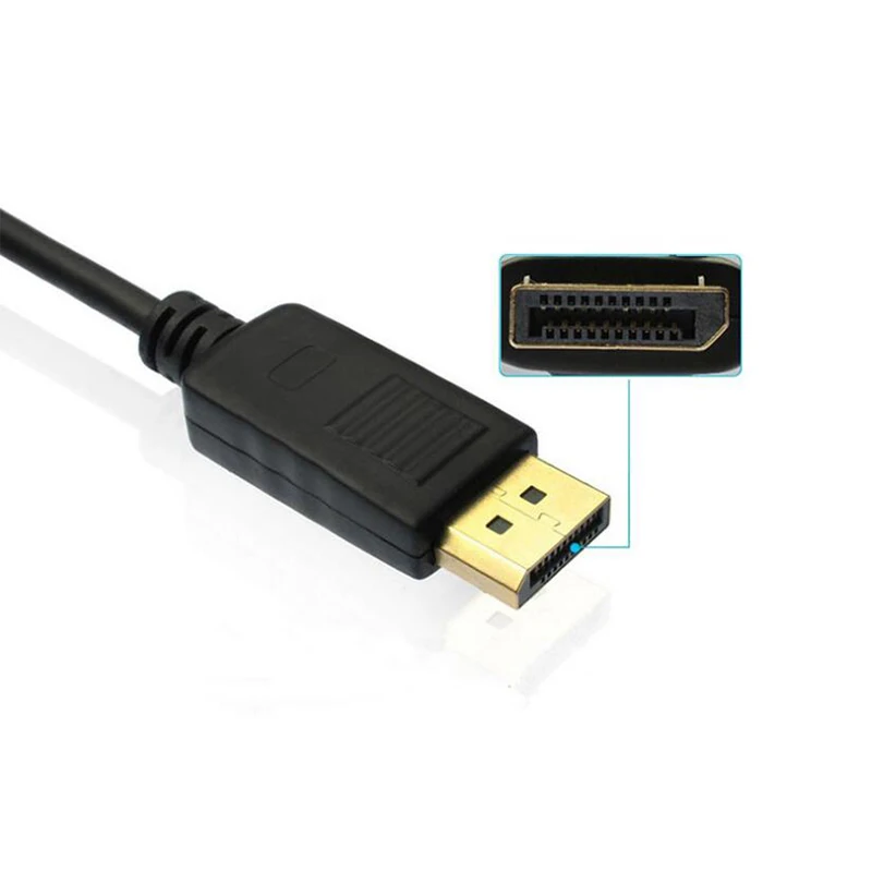 Адаптер EtopLink DP для VGA DisplayPort конвертер кабели мужчин и женщин 1080P HDTV MacBook проектор
