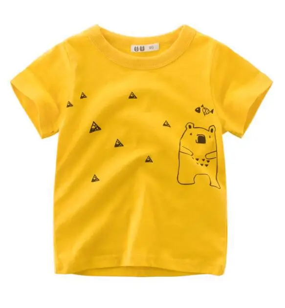 t-shirt 10 OLN, летняя детская футболка для мальчиков футболки с короткими рукавами и принтом короны для маленьких девочек хлопковая детская футболка футболки с круглым вырезом, одежда для мальчиков - Цвет: t-shirt 10