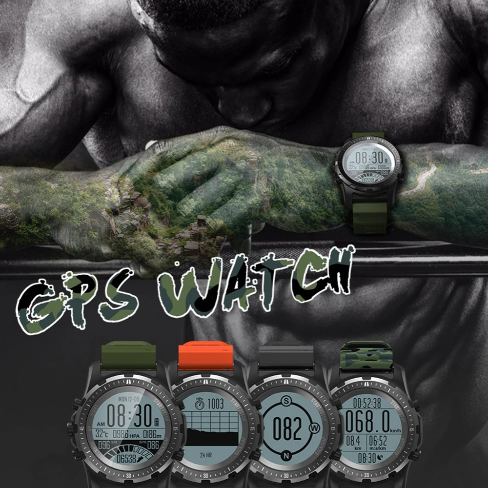 Умные часы S966 gps монитор сердечного ритма Smartwatch температура монитора