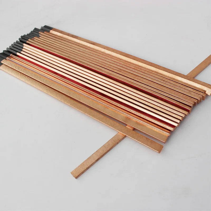 flat air carbon arc gouging rods DC copperclad electrode arcair graphite rods brazing