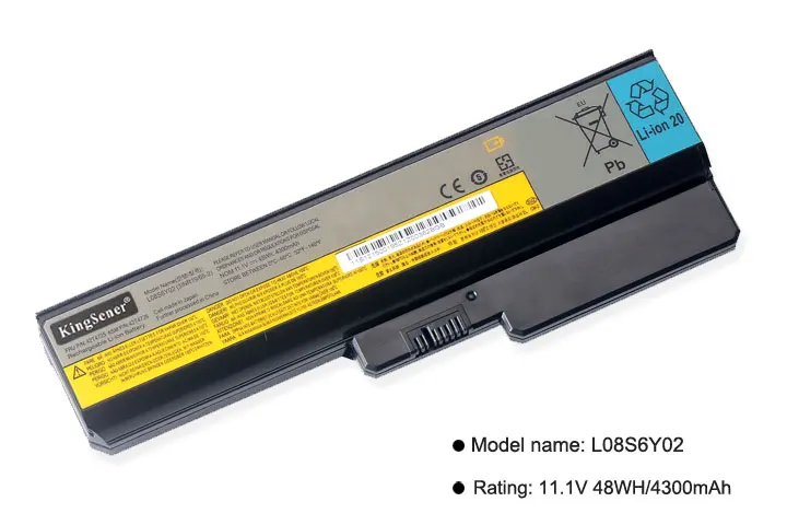 KingSener L08S6Y02 аккумуляторная батареядля ноутбука lenovo 3000 G430 G450 G530 G550 N500 Z360 B460 B550 V460 V450 G455 G555 G450M L08L6Y02