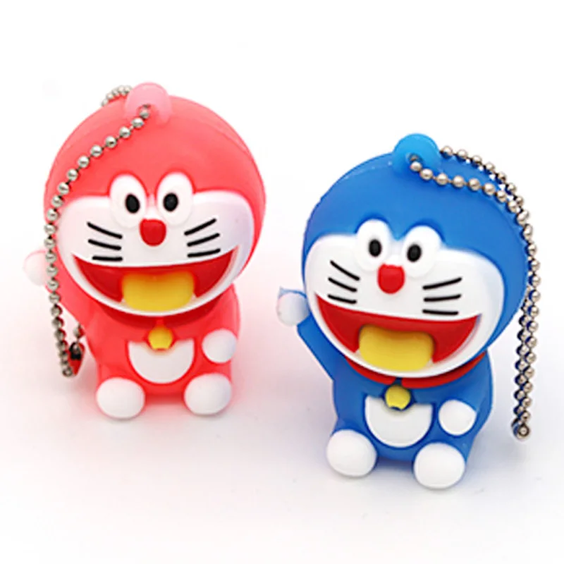 Usb флеш-накопитель Doraemon с милым мультипликационным принтом 64 ГБ 4 8 16 32 | Компьютеры
