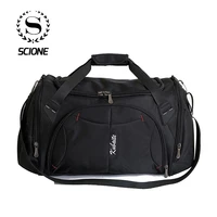 scione unisex classic travel handbag large capacity luggage shoulder bags waterproof solid duffel casual crossbody cabin pack